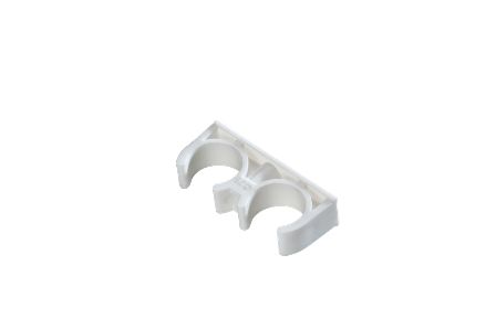 BEYAZ ÇİFTLİ KELEPÇE 25 MM