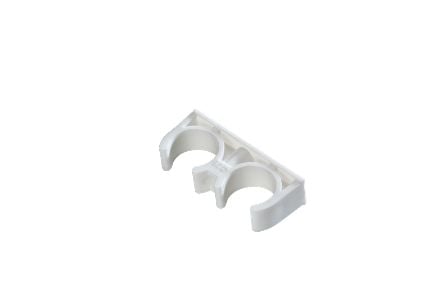 BEYAZ ÇİFTLİ KELEPÇE 25 MM