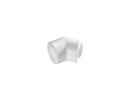 PP BEYAZ DİRSEK 50 MM 45 DERECE